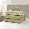 Nestl Bed in a Bag, 7pc Comforter Set Botanical Design, Modern Comforter Sets with Sheets, Bed in a Bag Bed Set - 3 of 4
