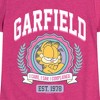 Girls' - Garfield - Collegiate Fitted Short Sleeve Graphic T-Shirt - image 2 of 4