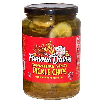 Famous Dave's Spicy Pickle Chips - 24oz