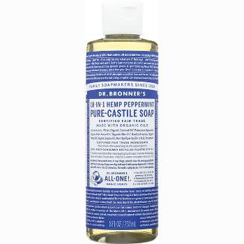 Dr. Bronner's Pure Castile Liquid Soap Peppermint 8 oz Liq