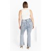 Women's Plus Size Asha Letitia Jean - light wash | CITY CHIC - 3 of 4