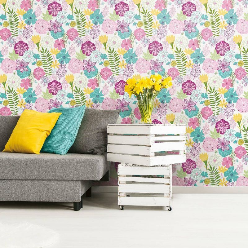 RoomMates Perennial Blooms Peel and Stick Wallpaper, 5 of 10