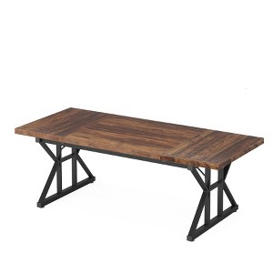 Itopfox Executive Desk, Large Computer Office Workstation, Modern Simple Style Laptop Study Writing Table Business Furniture for Home Office - 1 of 4