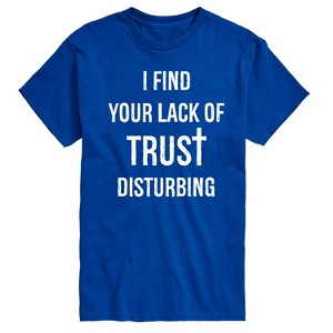 Men's - Instant Message - Lack Of Trust Disturbing Short Sleeve Graphic T-Shirt - 1 of 4