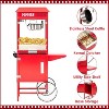 Acekool 10 Oz Commercial Popcorn Maker with Cart - Quick 64 Cups Production, 3-Switch Control for Events and Gatherings, Red - 3 of 4