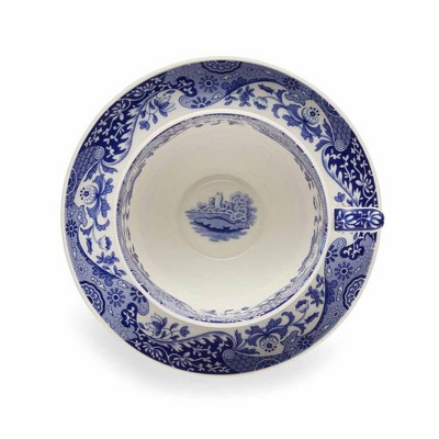Blue and White Italian Earthenware Teacup and Saucer Set