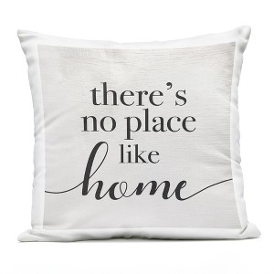 Stupell Industries No Place Like Home Phrase Rustic Farmhouse Pattern Printed Decorative Throw Pillow Outdoor Decorative Throw Pillow, 18 x 18 - 1 of 3