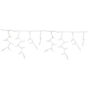 Celebrations Platinum LED T5 Pure White/Warm White 100 ct Icicle Christmas Lights 9.5 ft. - 1 of 1