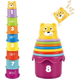 Nesting and Stacking Cups Toys, Montessori Developmental Toys for Babies 6+ Months - 1 of 4