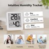 Digital Hygrometer Indoor Thermometer with High Accuracy Sensor Comfort Indicator for Home Bedroom Baby Room and Greenhouse, White - 3 of 4