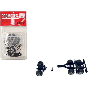 Lowboy Dual Axle Booster with Integrated Rear Axle and Fenders (2 Sets) 1/87 (HO) Plastic Model by Promotex - 1 of 4