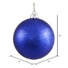 Vickerman Colbalt Blue Ball Ornament - 2 of 4