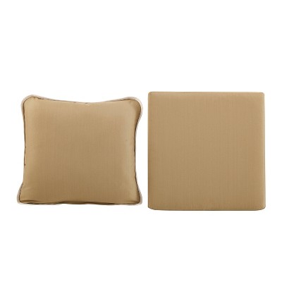 Universal Outdoor Rattan & Cushion Set - Khaki - Art Leon