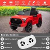 12V Licensed Toyota Tundra Kids Ride On Truck, Electric Car w/Remote Control, LED Lights, 3 Speeds, Suspension - 4 of 4
