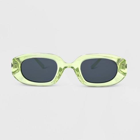 Oval Sunglasses in Green - Bottega Veneta