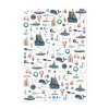 Two-Sided "Seas N' Wishes" Heavyweight Christmas/Holiday Gift Wrap by Ramus & Co (Eight Sheets) - 4 of 4