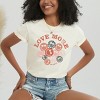 S.W.Smiley Love More Smiley Faces - Women's Garment Dyed Graphic T-Shirt - 3 of 4