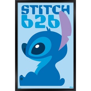 Trends International Disney Lilo & Stitch (2002) - Stitch Minimalist Profile Framed Wall Poster Prints - 1 of 4