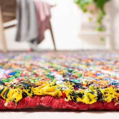 Handmade Nantucket Blue Cotton Tufted Area Rug - 6' x 9'