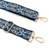 Wrapables Wide Adjustable Crossbody Handbag Strap, Women's Replacement Bag Strap for Purses, Blue Starflower - image 2 of 4