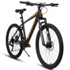 Infurnic Bicycles Mountain Bike Adult Aluminum Frame Shock Absorbing front Fork Bike 21-speed, Black and Orange, 56.3*7.88*28.35 - 4 of 4
