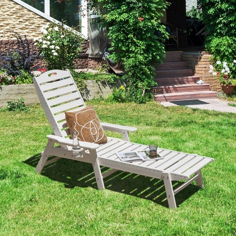 Resin patio online lounger