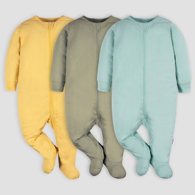 Pack of 7 Short Sleeve Bodysuits, Full-Length Opening, for Babies - yellow  dark 2 color/multicol, Baby