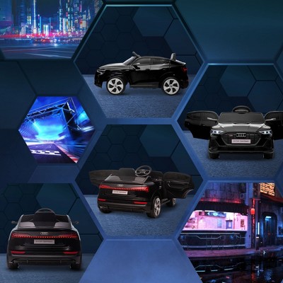 Black 12V Audi E-tron Sportback Kids Ride-On Car