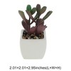 Unique Bargains Artificial Plants Ceramic Pot Plastic 2.01"x2.01"x2.95" 1 Pc - 3 of 4