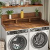 FONTOI 54"x27.5" Washer Dryer Countertop Laundry Organizer with Non-slip Pads Double Layer Storage for Laundry Room Bathroom, 27.5"*12"*54" - 2 of 4
