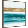 Amanti Art Abstract Gold Emerald Beach III by Chris Paschke Canvas Wall Art Print Framed 22 x 22-in. - 3 of 4