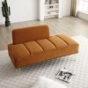 56" Width End of Bed Bench,Velvet Fabric Upholstered 2 Seater Sofa Couch Entryway Ottoman Bench,Fuzzy Sofa Stool Footrest,Window Bench-Cuddlewood - 2 of 4