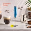 Handheld Milk Frother, Mini Foamer, Battery Operated Stainless Steel Drink Mixer for Coffee, Lattes, Cappuccino, Matcha, Chocolate - 3 of 4