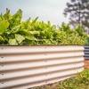 Vego Garden 6-in-1 Modular Rectangular Metal Outdoor Raised Garden Bed 42"x60"x17" - 4 of 4