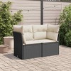 Garden Sofa Black, Cream WhitevidaXL - 3 of 4