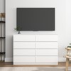 CIPACHO Modern White 6-Drawer Dresser - Roomy Double Dresser for Home - 3 of 4