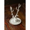 Slickblue Antique White/Black Pewter Buck Jewelry Holder for Rings, Earrings, or Small Accessories - 3 of 3