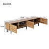 SeaCamel 80 Inch TV Stand with 3 Doors - Large Storage Media Console, Entertainment Center for Living Room Bedroom - 3 of 4