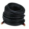 Monoprice Coaxial Audio/Video - 100 Feet - Black | RCA CL2 Rated RG6/U 75ohm (for S/PDIF, Digital Coax, Subwoofer & Composite Video - 4 of 4
