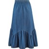 Collections Etc Flounce Hem Denim Skirt - 2 of 4