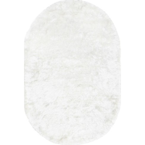 White Solid Loomed Area Rug 9'x12' - Nuloom : Target