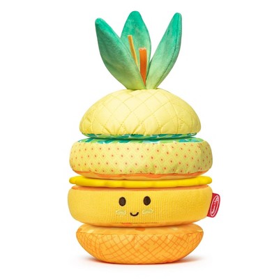 Melissa &#38; Doug Multi-Sensory Pineapple Soft Stacker Infant Toy