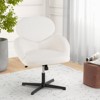 Tangkula Cross Legged Chair Criss Cross Chair w/High-density Sponge Cushion Adjustable Height & Rocking Function Wide Metal - 3 of 4
