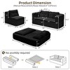 Dolonm 80" Multifunctional Partitioned Sofa bed, Boneless Compression Sofa, Convertible Sofa Set with 2 Seats/1 Chair, No Assembly Required - 2 of 4