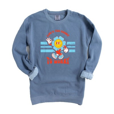 Simply Sage Market Women's  Garment Dyed Graphic Sweatshirt Life's Too Short
