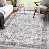 Boho Vintage Washable Area Rug with Non-Slip Backing, Low-Pile Soft Carpet for Living Room, Bedroom, Kitchen, Entrywa - 2 of 4