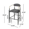2 Sets of Bar Stools with Armsc for Enhanced Comfort and Style - 3 of 3
