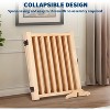 Coucheta Solid Hardwood Freestanding Pet Gates: Collapsible, with Support Feet for Indoor Stairs, Doorway, Hall. Sizes 24" & 36", 3-4 Panels - 4 of 4