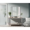 Elegant Lighting Contour Metal Square Mirror 24x24 in Silver - 2 of 4