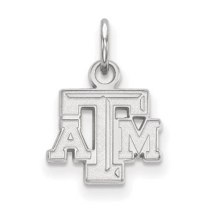 Black Bow Jewelry Sterling Silver Texas A&M Aggies NCAA Extra Small Pendant - 1 of 3